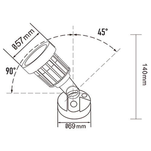 Led outdoor wall lighting fixture IP65 plastic lamps1.jpg