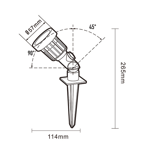 Led garden lighting IP65 Plactic spike lamps1.jpg