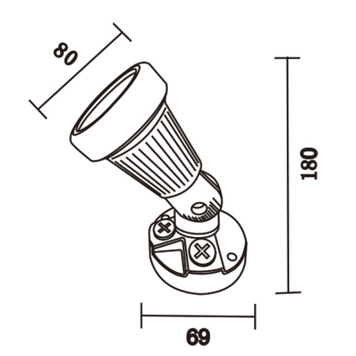 GU10 wall light fixture rotate head bulb not included 1.jpg