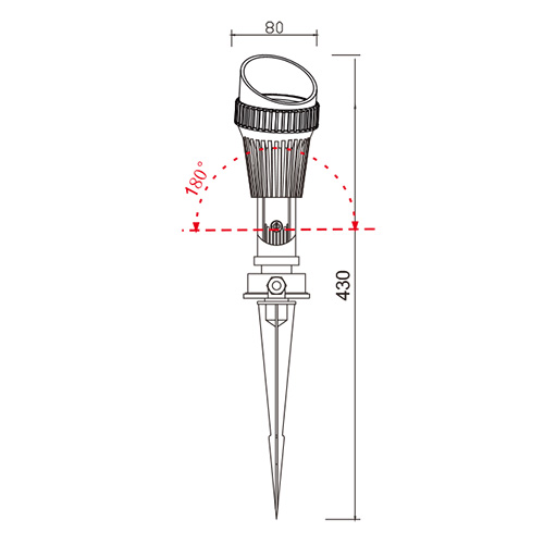 GU10 garden lamps IP65 waterproof plastic spot lighting 1.jpg