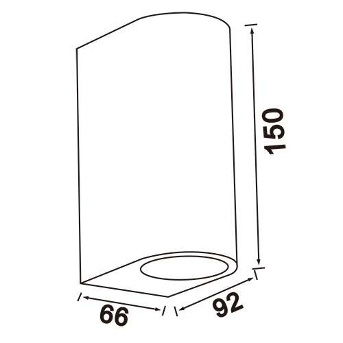Outside wall light fixture up down waterproof lamps GU10 1.jpg