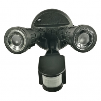 Led outdoor double heads(swivel) wall lighting fixture IP65 with sensor PIR