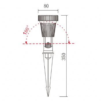 GU10 garden spot light fixture IP65