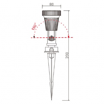 GU10 garden light fixture IP65 waterproof plastic lamps