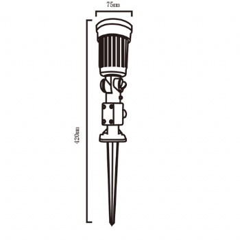 Exterior garden decoration lighting E27 PAR38 Bulb