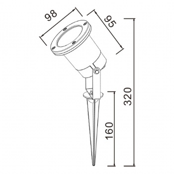Garden lights outdoor IP65 Lawn lamps GU10