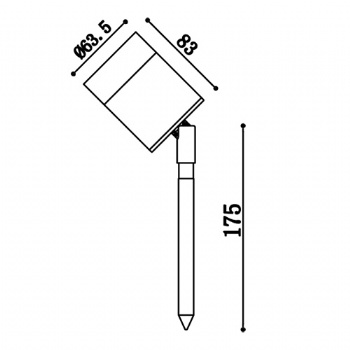 Garden lights outdoor IP65 spike lamps GU10