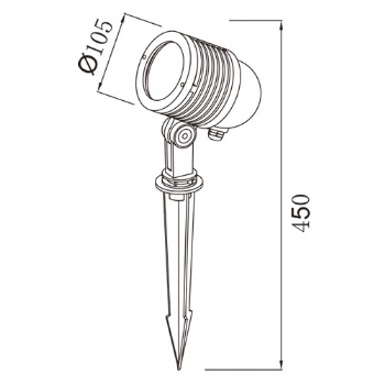 Outdoor Garden lights IP65 spike lamps