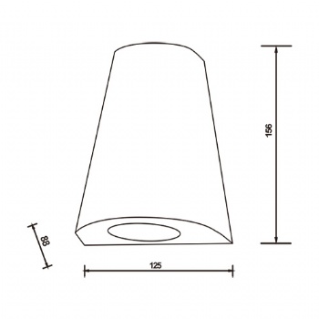 External wall light garden illumination GU10