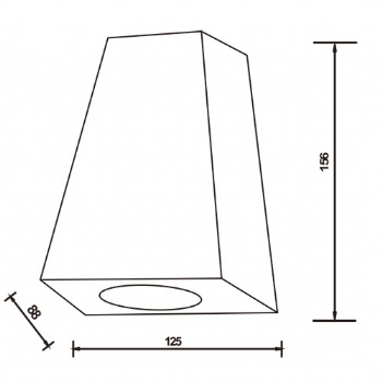 External wall lamps garden illumination GU10
