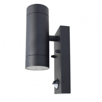 Outdoor wall lamps aluminum with PIR sensor