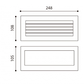 Outdoor wall lamp fixture Bulkhead lights