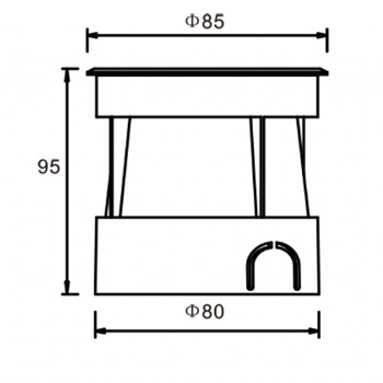 Led Inground lighting IP67 Dia 85 3W