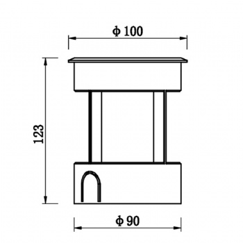 Led Underground lighting IP67 Dia 100 3W