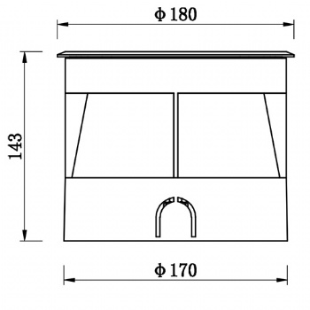 Led well lighting IP67 Dia 180 12W