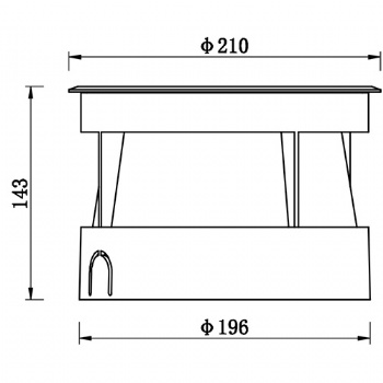 Led well lighting IP67 Dia 210 15-18W