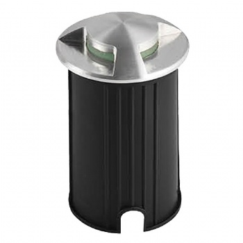 Led Stainless steel underground lighting 3 window Dia 42/52/62/72